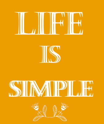 55% OFF on Life Is Simple Quote Paper Print 55% OFF on Life Is Simple Quote Paper Print