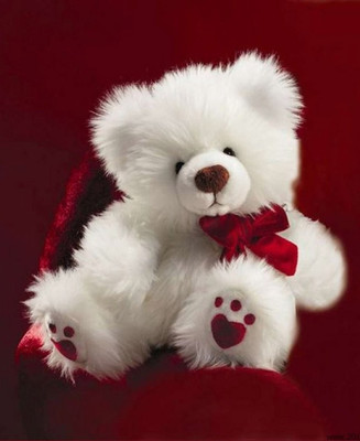 81% OFF on Canvas Painting Without Frame - Beautiful Teddy Bear Canvas Art