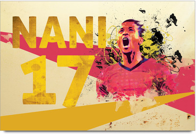 53% OFF on Shopmantra Nani Footballer Artwork Poster Paper Print