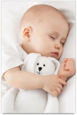 53% OFF on Little Baby Sleeping Laminated Poster Paper Print