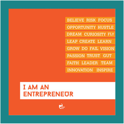 1% OFF on I am an entrepreneur - Blue Square Frame Photographic Paper