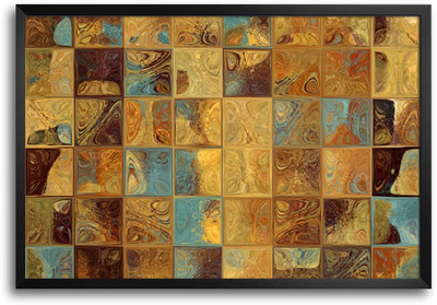 46% OFF on Abstract Modern Artwork Laminated Framed Paper Print