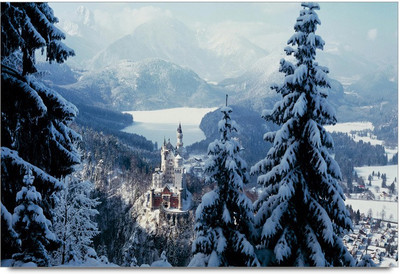 34% OFF on Amy Beautiful Winter Fort Scenery Paper Print 34% OFF on Amy Beautiful Winter Fort Scenery Paper Print