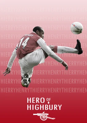 68% OFF on Thierry Henry Poster Paper Print
