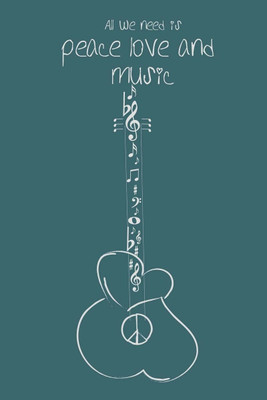 8% OFF on Peace, Love & Music Photographic Paper