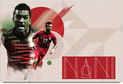 53% OFF on Shopmantra Luis Nani Footballer Artwork Poster Paper Print