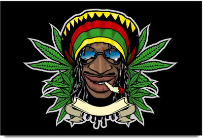 53% OFF on Cigar Smoking Music Artist Laminated Poster Paper Print