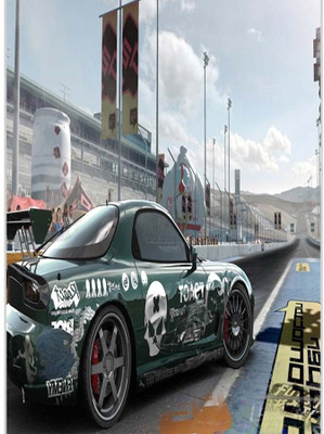 75% OFF on Toey Green Car Poster (12 x 18 Inches) by Shopkeeda Paper Print