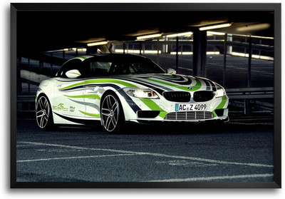 50% OFF on ShopMantra Racing Car Laminated Frame Poster Paper Print