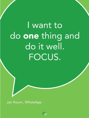 33% OFF on I want to do one thing and do it well - Jan Koum, Whatsapp Poster Paper Print