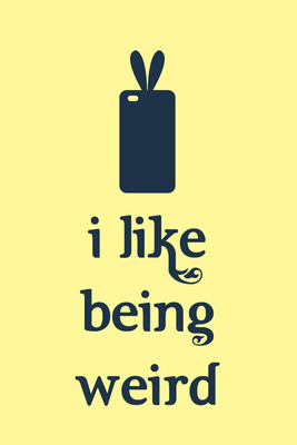 37% OFF on I Like being Weird Paper Print