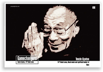 50% OFF on PosterGuy Preseed Print The Gamechangers, Tenzin Gyatso(Dalai Lama) Poster Paper Print