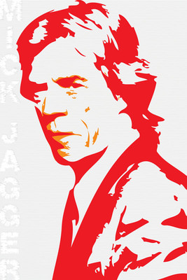 35% OFF on Rolling Stones Mick Jagger - Red Paper Print