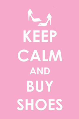 37% OFF on Keep Calm and Buy Shoes Paper Print