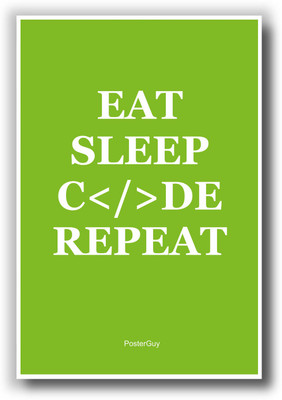 27% OFF on PosterGuy Eat Sleep Code Repeat Motivational Poster - Green Paper Print 27% OFF on PosterGuy Eat Sleep Code Repeat Motivational Poster - Green Paper Print