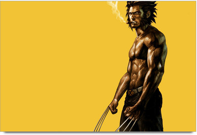53% OFF on Wolverine Rough Body Poster Paper Print
