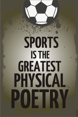 16% OFF on Poster - Sports The Greatest Physical Poetry Paper Print