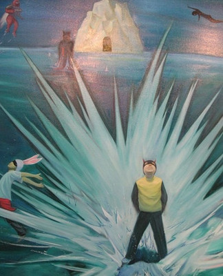 77% OFF on Painting Without Frame - Abstract Boy Painting Canvas Art