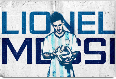 53% OFF on Shopmantra Lionel Messi Artwork Poster Paper Print