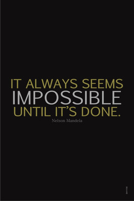 16% OFF on Motivational Quote By Nelson Mandela Paper Print