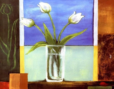 77% OFF on meSleep flowerpot Canvas Pianting without Frame Canvas Art