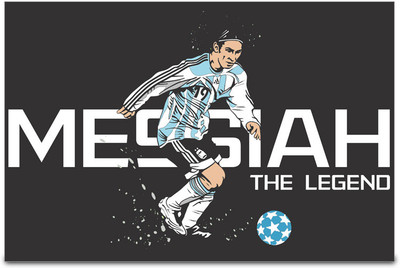 53% OFF on ShopMantra Lionel Messi Argentina Football Poster Paper Print