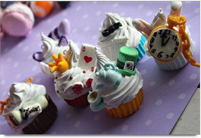 75% OFF on Amy Cute 3D Cupe Cakes With Toys Art Paper Print