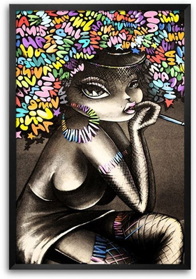 74% OFF on Colourful Woman Fp00004686 Framed Photographic Paper