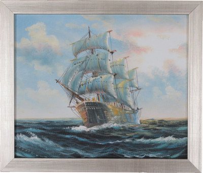 9% OFF on Canvas Painting Of A Ship Canvas Art