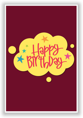 50% OFF on Happy Birthday Gift for Friends And Family Paper Print