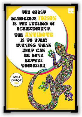 30% OFF on Preseed Prints Feeling Of Achievement Motivational Quote Startup Matte Laminated Framed Poster Paper Print