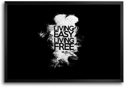 46% OFF on ShopMantra Living Easy Living Free Laminated Frame Poster Paper Print