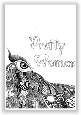 50% OFF on Pretty Woman Owl Sketch Graphic Illustration Paper Print