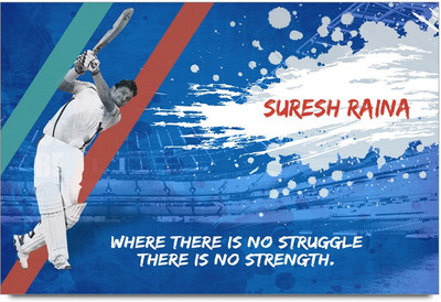 64% OFF on ShopMantra Suresh Raina Quote Paper Print