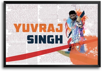 46% OFF on Shopmantra Yuvraj Singh Century Paper Print