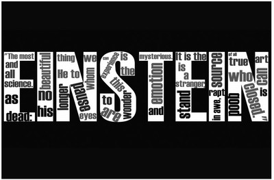 73% OFF on Artmagik Einstein Typography Fine Art Print