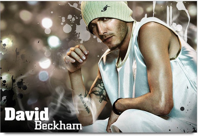 75% OFF on David Beckham Cap Style Paper Print