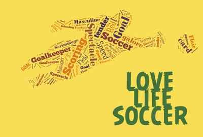 52% OFF on Love Life Soccer Fine Art Print