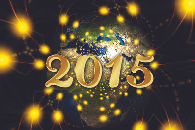 16% OFF on Poster - Shining World Ahead For Year 2015 Paper Print