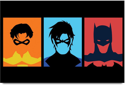 75% OFF on Batman Robin Nightwing Paper Print