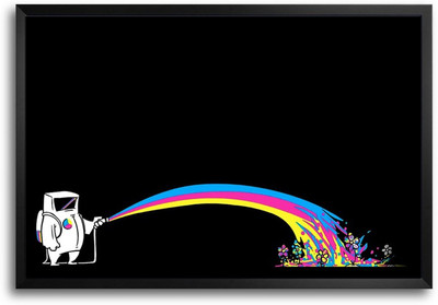 46% OFF on CMYK Paint Character Laminated Framed Paper Print 46% OFF on CMYK Paint Character Laminated Framed Paper Print