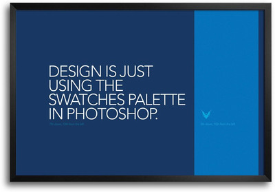 46% OFF on Design Is Just Using Swatches Palette Laminated Framed Paper Print