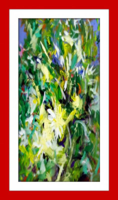 33% OFF on Modern Art Flower Painting Fine Art Print