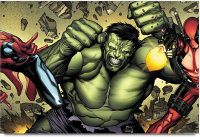 62% OFF on Hulk,Spiderman Paper Print 62% OFF on Hulk,Spiderman Paper Print
