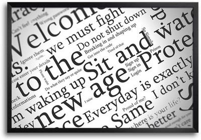 74% OFF on Welcome To New Age Fp00004604 Framed Photographic Paper