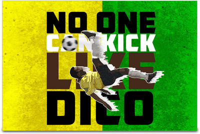 53% OFF on ShopMantra Edson Pele Brazil Football Poster Paper Print