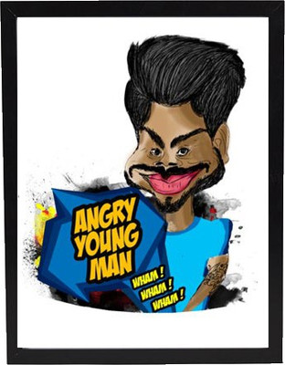 62% OFF on Virat Kohli Caricature Paper Print