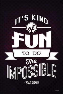 16% OFF on Shopisky It'S Kind Of Fun To Do The Impossible Paper Print