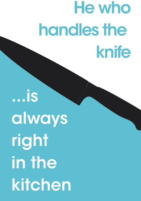 8% OFF on He who handles knife is right Paper Print 8% OFF on He who handles knife is right Paper Print