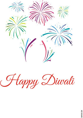 16% OFF on Poster - Wish A Happy And Blessed Diwali Paper Print